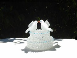 lovebird wedding cake top