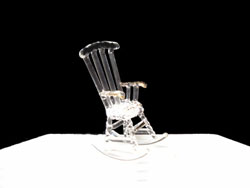 Glass rocking chair figurine 4